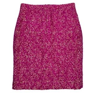 {J. Crew} "No. 2 Pencil" Midi Length Fully Lined Tweed Wool Skirt